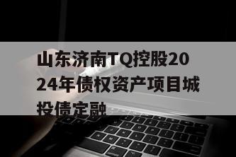 山东济南TQ控股2024年债权资产项目城投债定融
